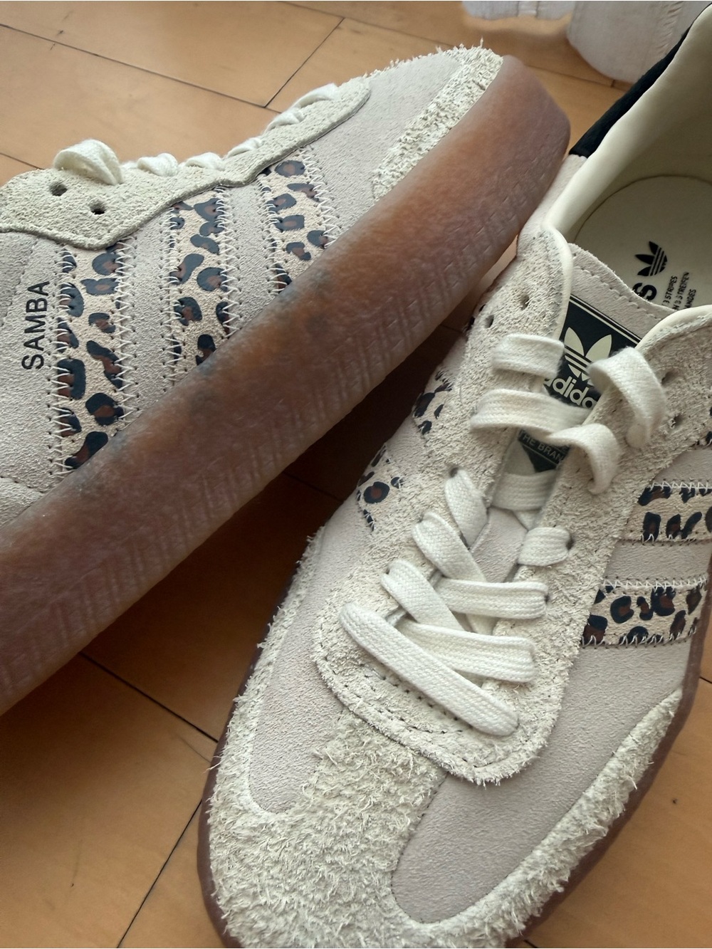 Adidas Sambae Leopard Off White JI4226 - Picture 6 of 11